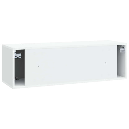 vidaXL Wall-Mounted TV Cabinet White 98 x 31 x 30 cm Engineered Wood