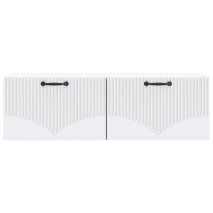 vidaXL Wall-Mounted TV Cabinet White 98 x 31 x 30 cm Engineered Wood
