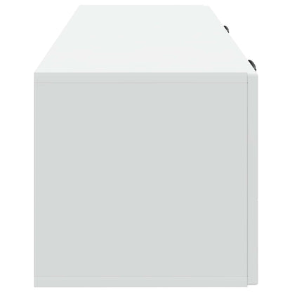 vidaXL Wall-Mounted TV Cabinet White 98 x 31 x 30 cm Engineered Wood