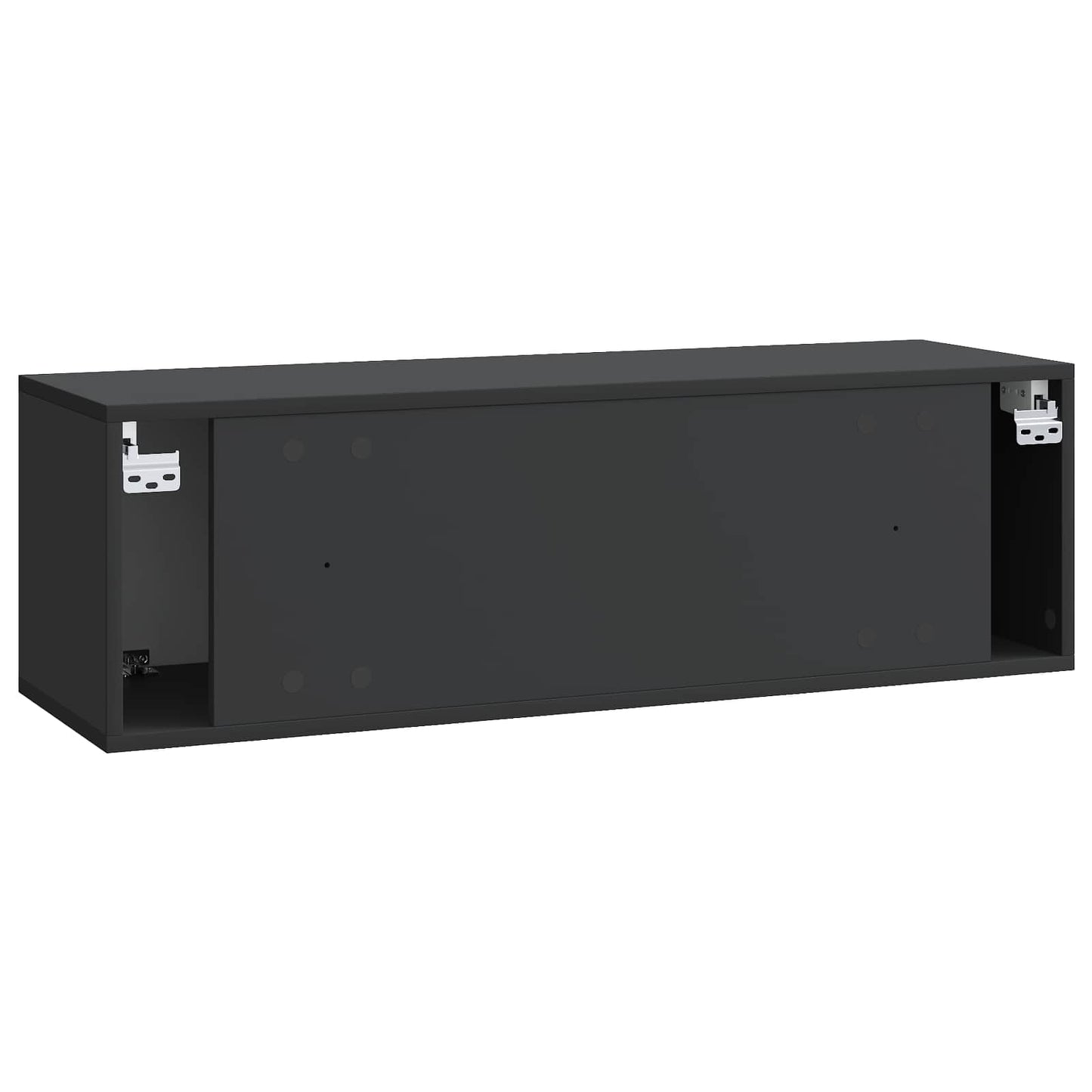 vidaXL Wall-Mounted TV Cabinet Black 98 x 31 x 30 cm Engineered Wood