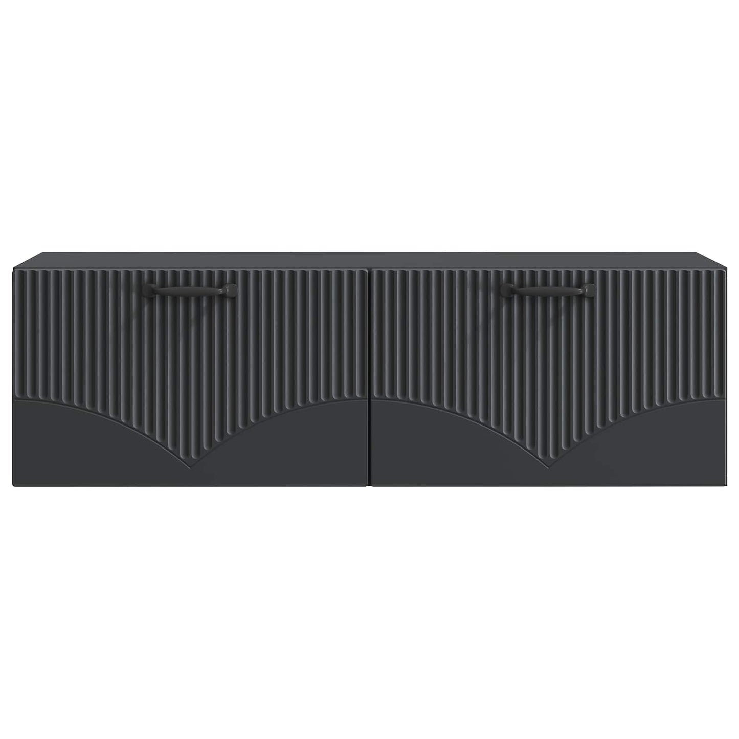 vidaXL Wall-Mounted TV Cabinet Black 98 x 31 x 30 cm Engineered Wood