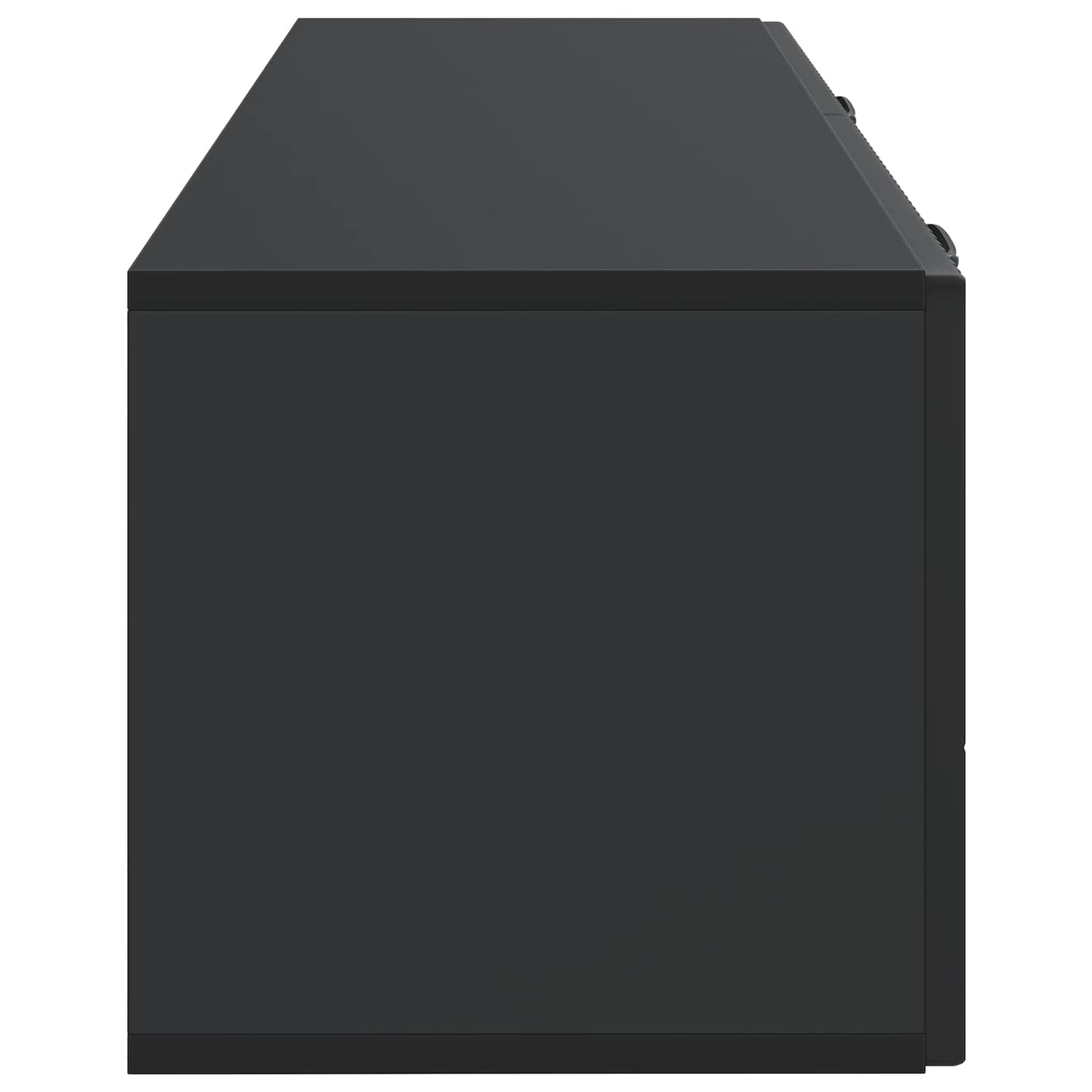 vidaXL Wall-Mounted TV Cabinet Black 98 x 31 x 30 cm Engineered Wood