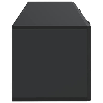 vidaXL Wall-Mounted TV Cabinet Black 98 x 31 x 30 cm Engineered Wood