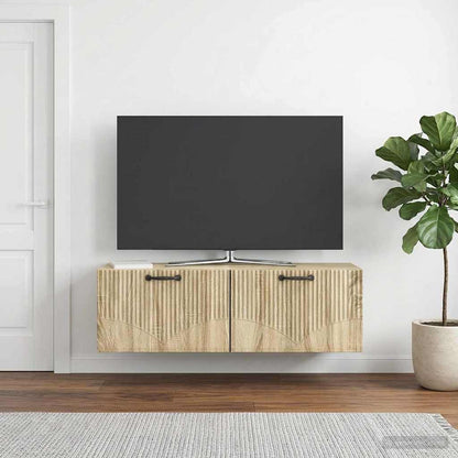 vidaXL Wall-Mounted TV Cabinet Sonoma Oak 98 x 31 x 30 cm