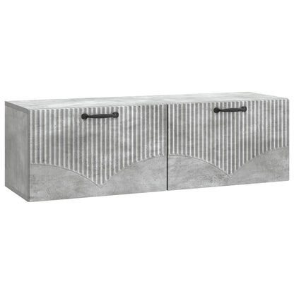 vidaXL Wall-Mounted TV Cabinet Concrete Grey 98 x 31 x 30 cm
