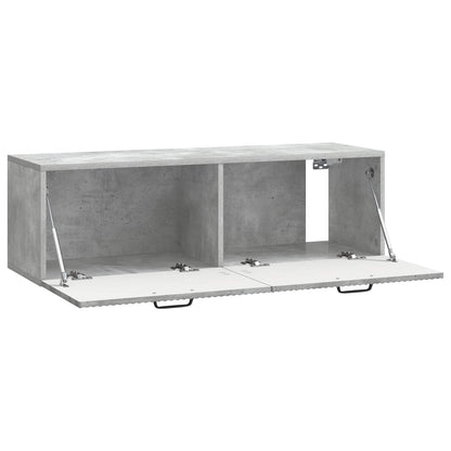 vidaXL Wall-Mounted TV Cabinet Concrete Grey 98 x 31 x 30 cm