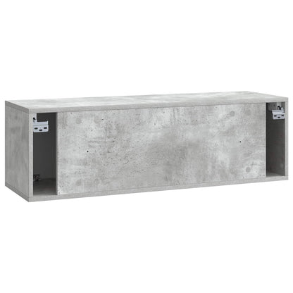 vidaXL Wall-Mounted TV Cabinet Concrete Grey 98 x 31 x 30 cm