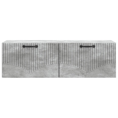 vidaXL Wall-Mounted TV Cabinet Concrete Grey 98 x 31 x 30 cm
