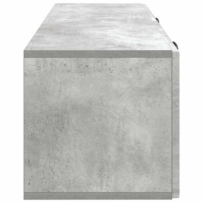 vidaXL Wall-Mounted TV Cabinet Concrete Grey 98 x 31 x 30 cm