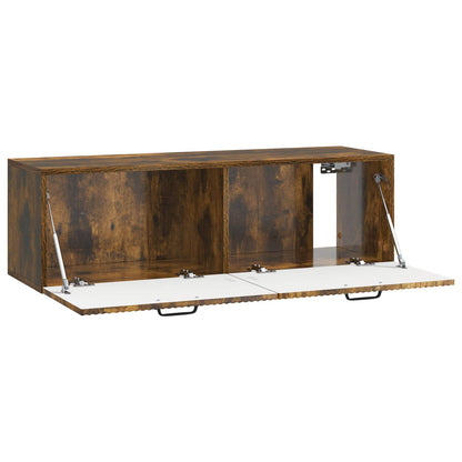 vidaXL Wall-Mounted TV Cabinet Smoked Oak 98 x 31 x 30 cm