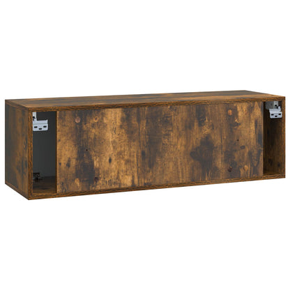 vidaXL Wall-Mounted TV Cabinet Smoked Oak 98 x 31 x 30 cm