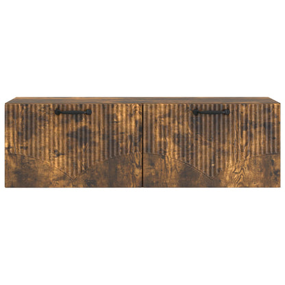 vidaXL Wall-Mounted TV Cabinet Smoked Oak 98 x 31 x 30 cm