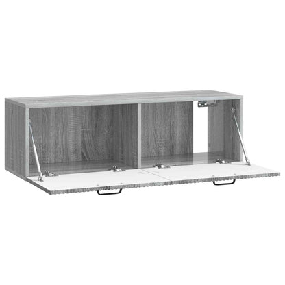 vidaXL Wall-Mounted TV Cabinet Grey Sonoma 98 x 31 x 30 cm