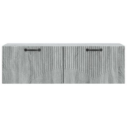 vidaXL Wall-Mounted TV Cabinet Grey Sonoma 98 x 31 x 30 cm