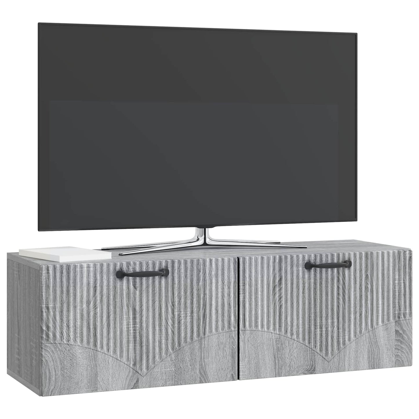 vidaXL Wall-Mounted TV Cabinet Grey Sonoma 98 x 31 x 30 cm