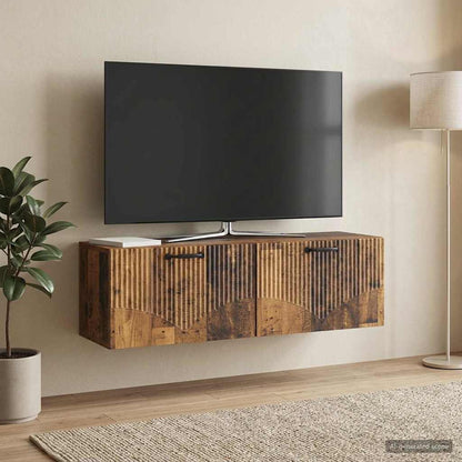 vidaXL Wall-Mounted TV Cabinet Old Wood 98 x 31 x 30 cm