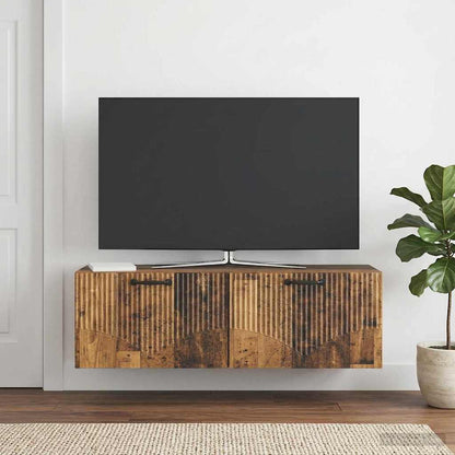 vidaXL Wall-Mounted TV Cabinet Old Wood 98 x 31 x 30 cm