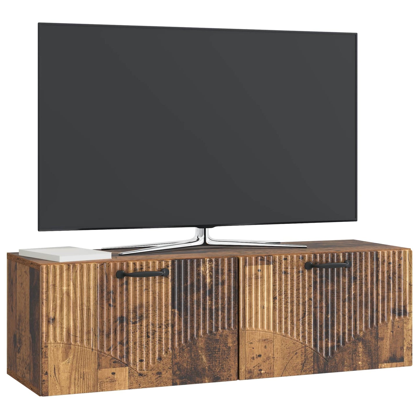 vidaXL Wall-Mounted TV Cabinet Old Wood 98 x 31 x 30 cm