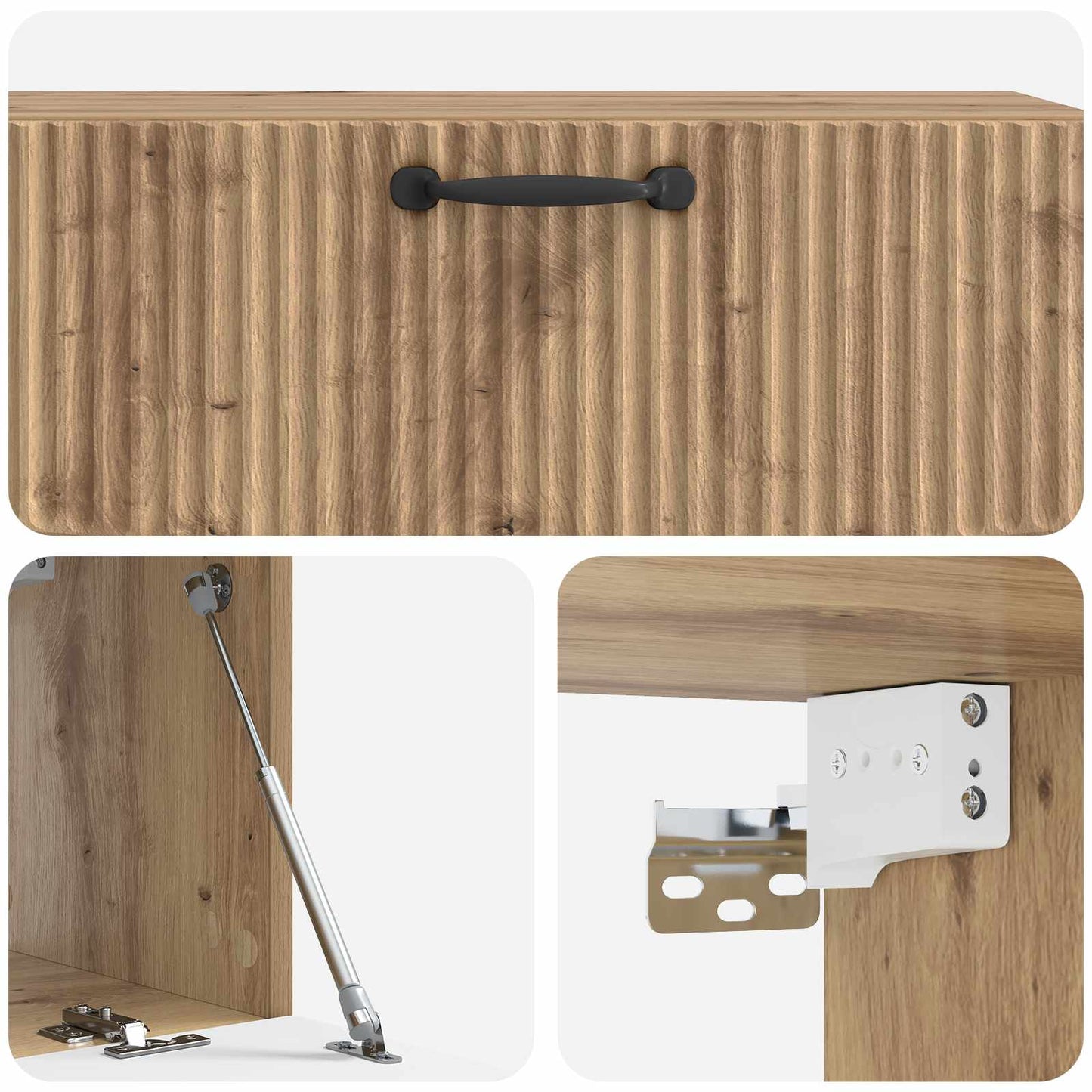 vidaXL Wall-Mounted TV Cabinet 98 x 31 x 30 cm Artisan Oak