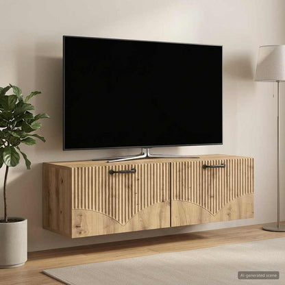 vidaXL Wall-Mounted TV Cabinet 98 x 31 x 30 cm Artisan Oak