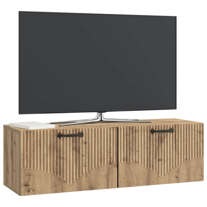 vidaXL Wall-Mounted TV Cabinet 98 x 31 x 30 cm Artisan Oak