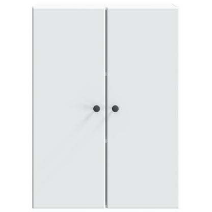 vidaXL Wall-Mounted Cabinet White 66 x 34.5 x 90 cm Engineered Wood