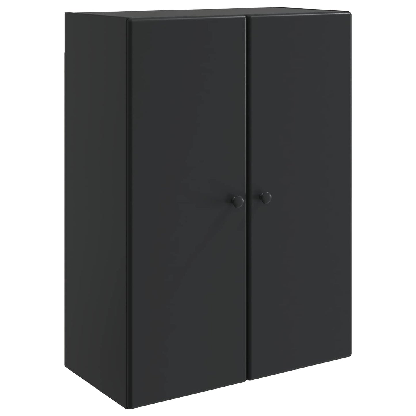 vidaXL Wall-Mounted Cabinet Black 66 x 34.5 x 90 cm Engineered Wood