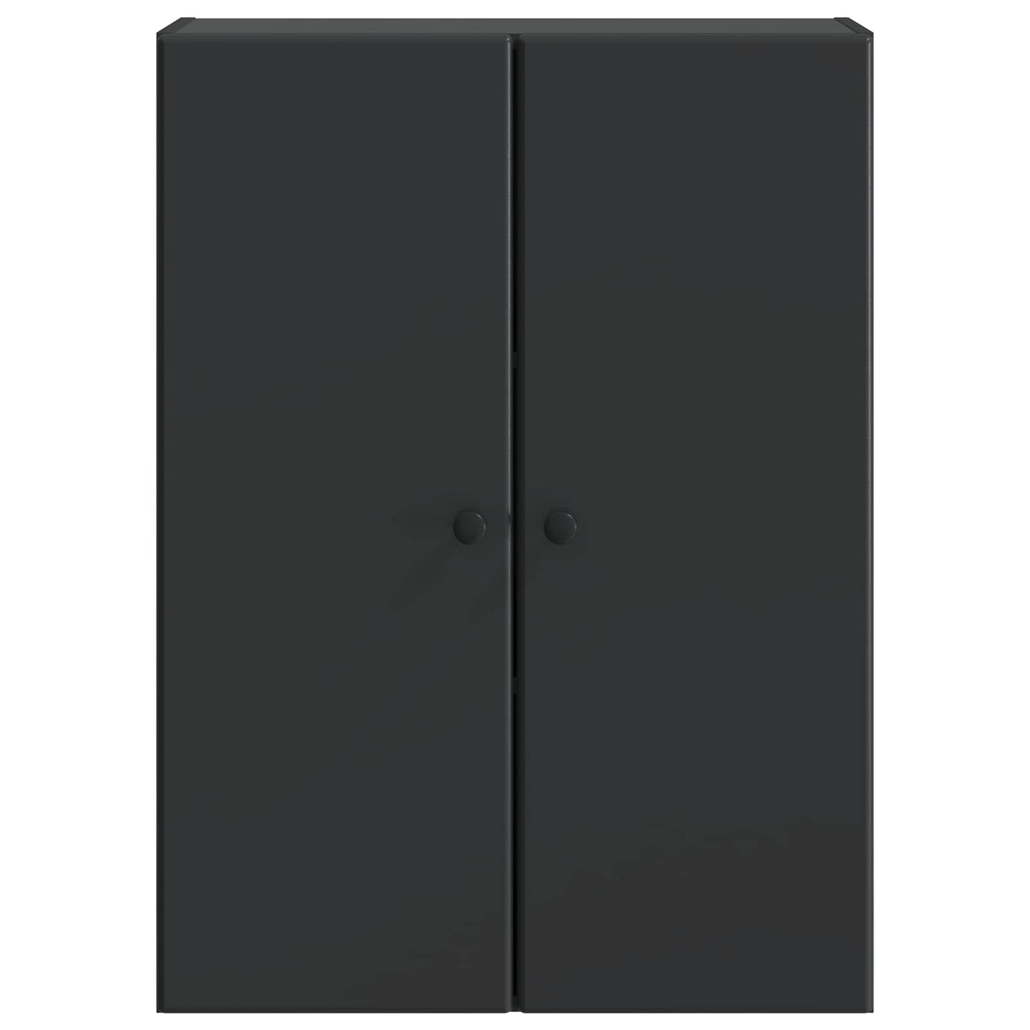 vidaXL Wall-Mounted Cabinet Black 66 x 34.5 x 90 cm Engineered Wood