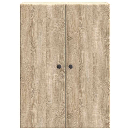 vidaXL Wall-Mounted Cabinet Sonoma Oak 66 x 34.5 x 90 cm