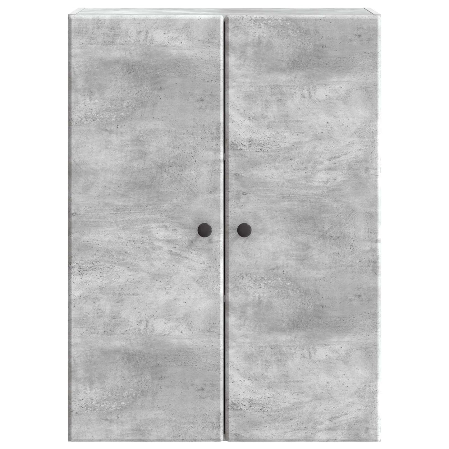 vidaXL Wall-Mounted Cabinet Concrete Grey 66 x 34.5 x 90 cm
