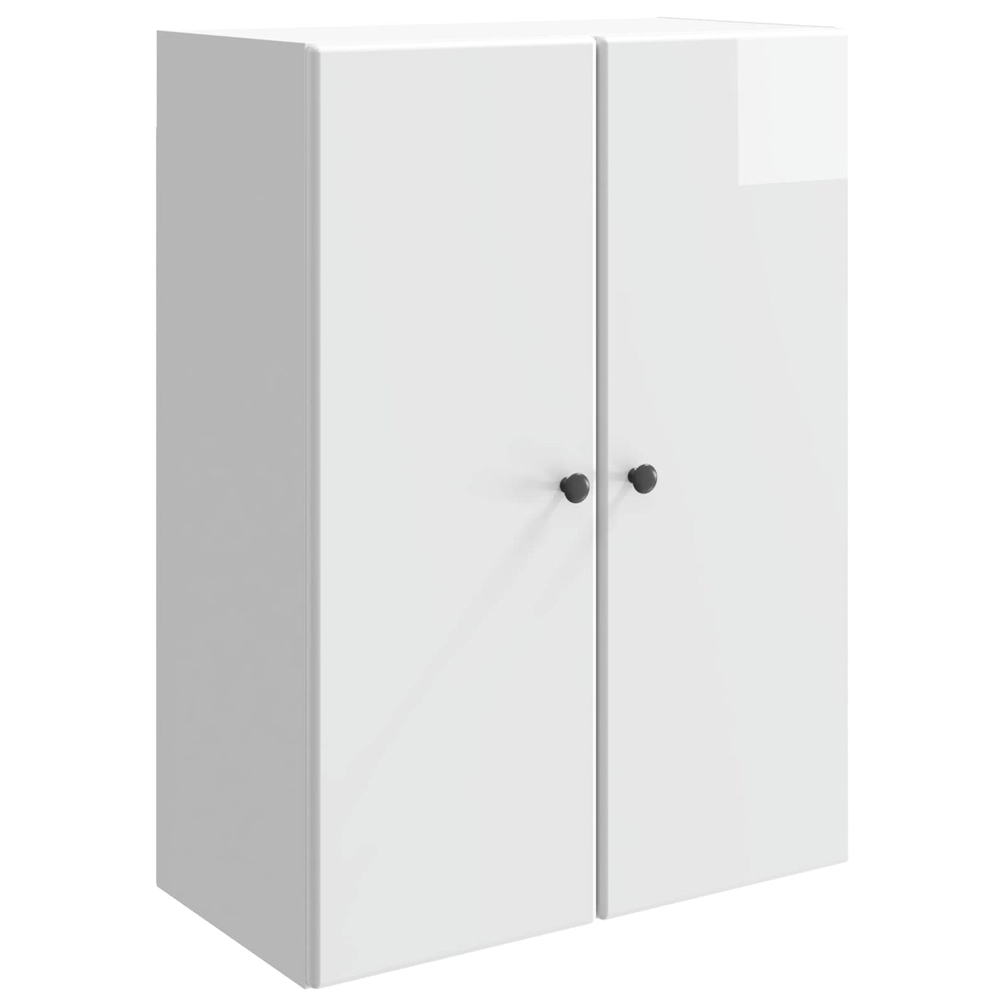 vidaXL Wall-Mounted Cabinet High Gloss White 66 x 34.5 x 90 cm