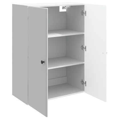 vidaXL Wall-Mounted Cabinet High Gloss White 66 x 34.5 x 90 cm