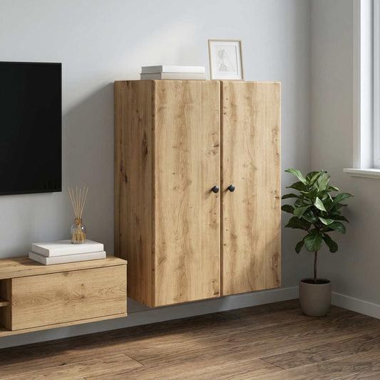 vidaXL Wall-Mounted Cabinet Artisan Oak 66 x 34.5 x 90 cm