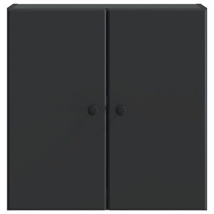 vidaXL Wall-Mounted Cabinet Black 59 x 31 x 60 cm Engineered Wood