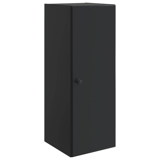 vidaXL Wall-Mounted Cabinet 33 x 34.5 x 90 cm Engineered Wood Black