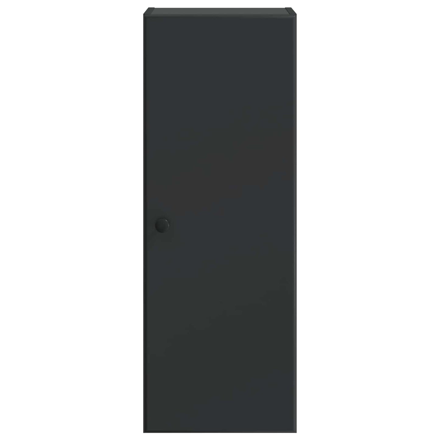 vidaXL Wall-Mounted Cabinet Black 33 x 34.5 x 90 cm Engineered Wood