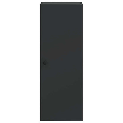 vidaXL Wall-Mounted Cabinet Black 33 x 34.5 x 90 cm Engineered Wood