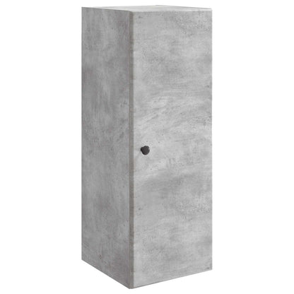 vidaXL Wall-Mounted Cabinet Concrete Grey 33 x 34.5 x 90 cm
