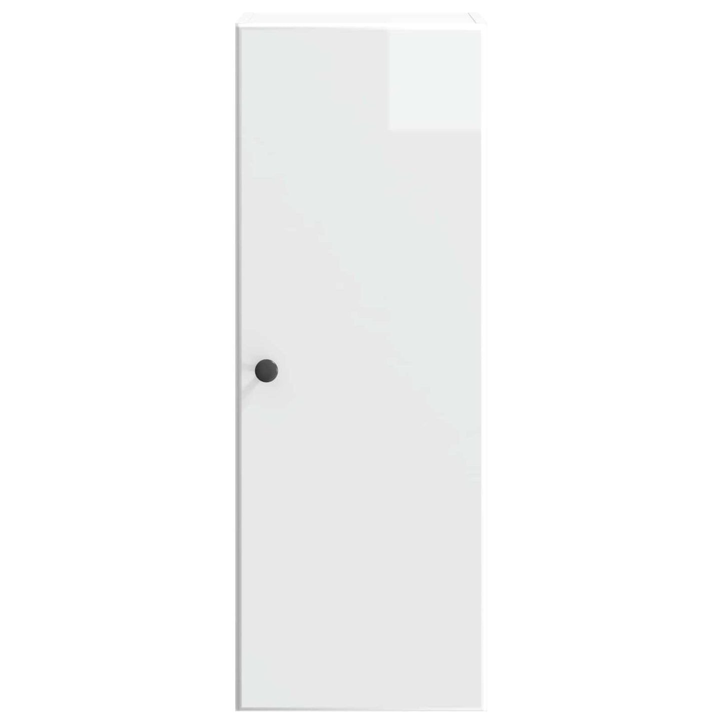 vidaXL Wall-Mounted Cabinet High Gloss White 33 x 34.5 x 90 cm