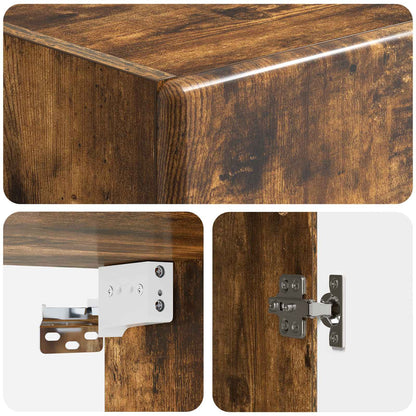 vidaXL Wall-Mounted Cabinet 33 x 34.5 x 90 cm Engineered Wood