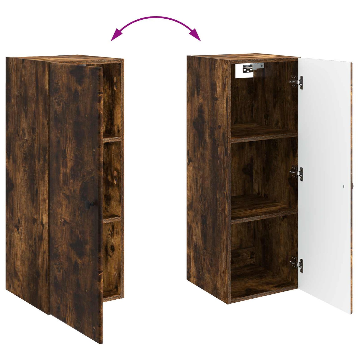 vidaXL Wall-Mounted Cabinet 33 x 34.5 x 90 cm Engineered Wood