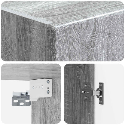 vidaXL Wall-Mounted Cabinet 33 x 34.5 x 90 cm Engineered Wood