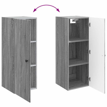 vidaXL Wall-Mounted Cabinet 33 x 34.5 x 90 cm Engineered Wood
