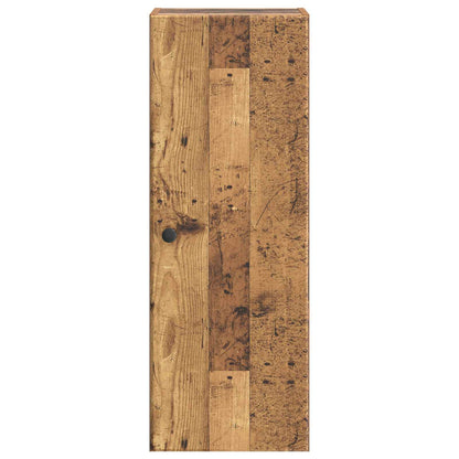 vidaXL Wall-Mounted Cabinet Old Wood 33 x 34.5 x 90 cm Engineered Wood