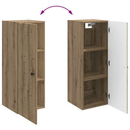 vidaXL Wall-Mounted Cabinet Artisan Oak 33 x 34.5 x 90 cm