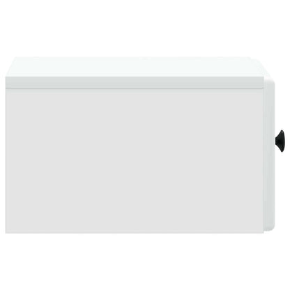 vidaXL Wall-Mounted Bedside Cabinet White 34.5 x 33 x 20 cm
