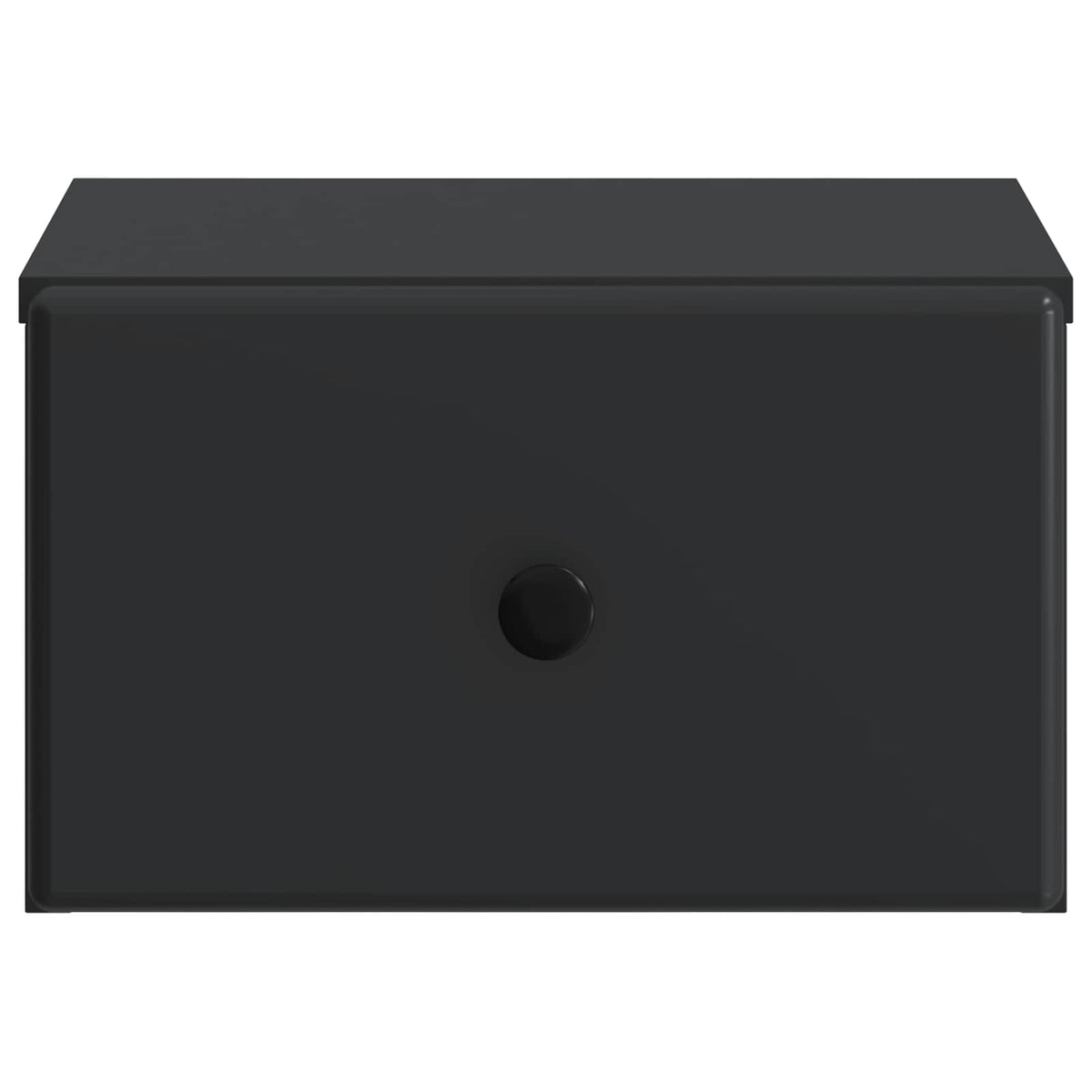 vidaXL Wall-Mounted Bedside Cabinet Black 34.5 x 33 x 20 cm