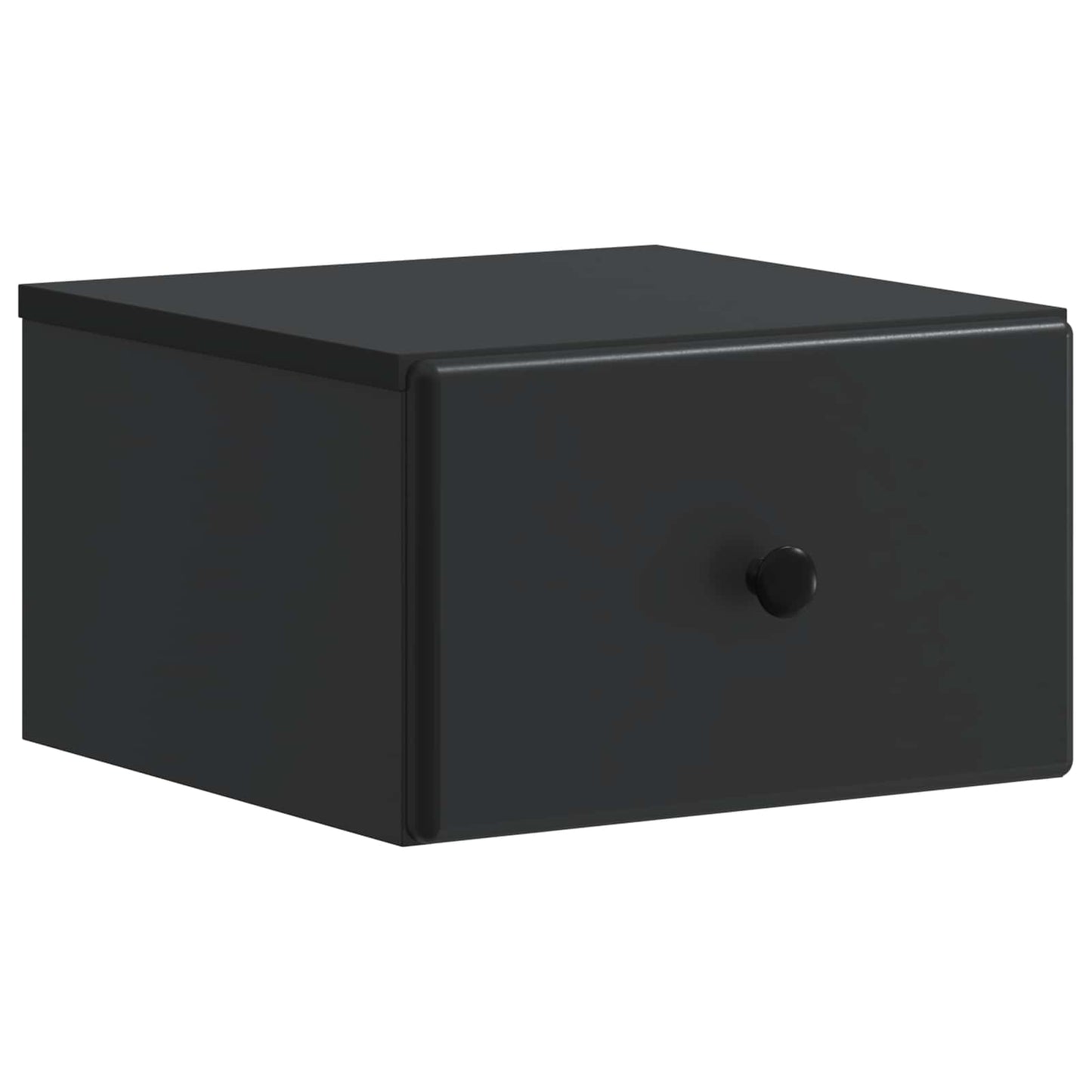 vidaXL Wall-Mounted Bedside Cabinet 2 pcs Black 34.5 x 33 x 20 cm