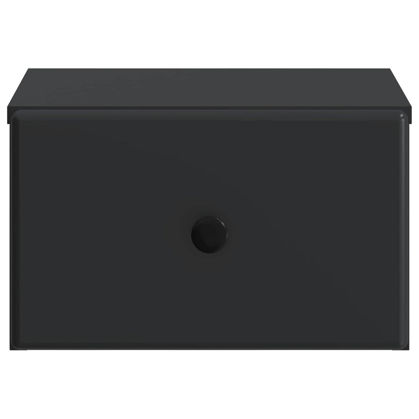 vidaXL Wall-Mounted Bedside Cabinet 2 pcs Black 34.5 x 33 x 20 cm