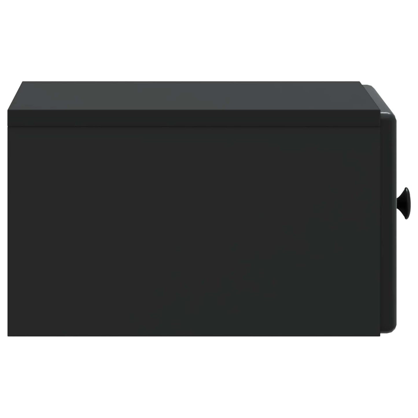 vidaXL Wall-Mounted Bedside Cabinet 2 pcs Black 34.5 x 33 x 20 cm
